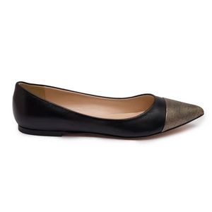 Bruno Magli Black Solena Leather Flats NWT Size 9